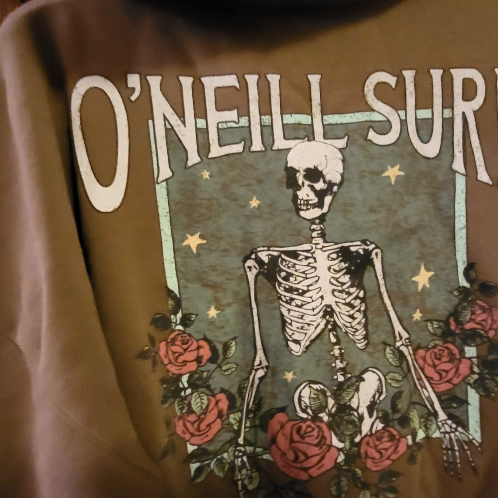 O'NEILL Woman's  cropped  hoodie sweatshirt. size XL - Picture 5 of 7